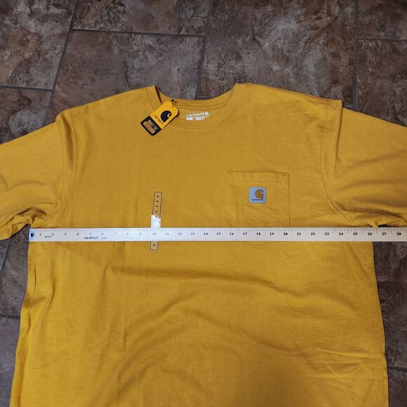Carhartt Men’s XL Pocket T-Shirt – Loose Fit, Short Sleeve, Honey Color, NWT - Picture 5 of 6